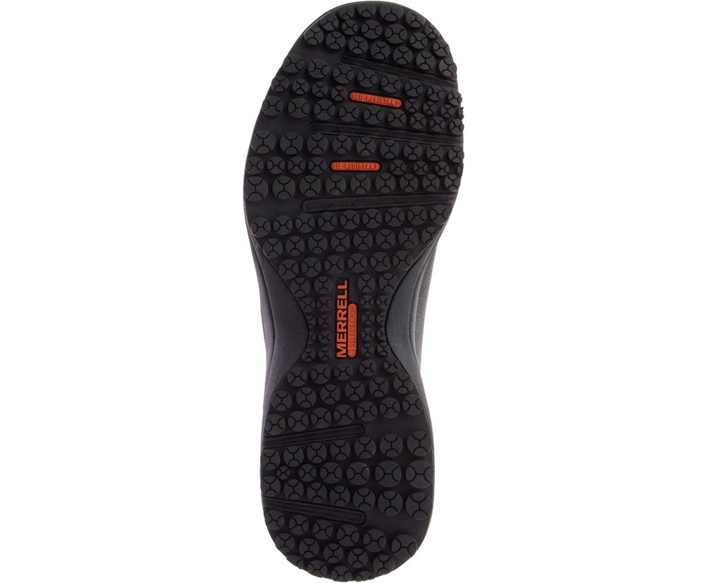 Merrell Slip Ons Męskie Czarne - Sutton Moc Steel Toe - 491362-OZF